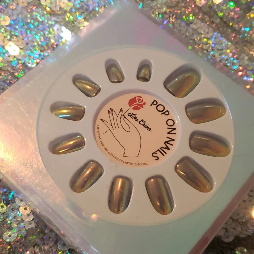 STORM Lime Crime DISCONTONUED Pop On Nails NWT
